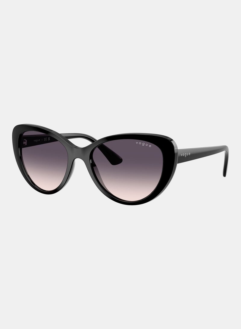 Vogue Full Rim Butterfly Sunglasses 5649SI, 54, W44, 36 - Image 2